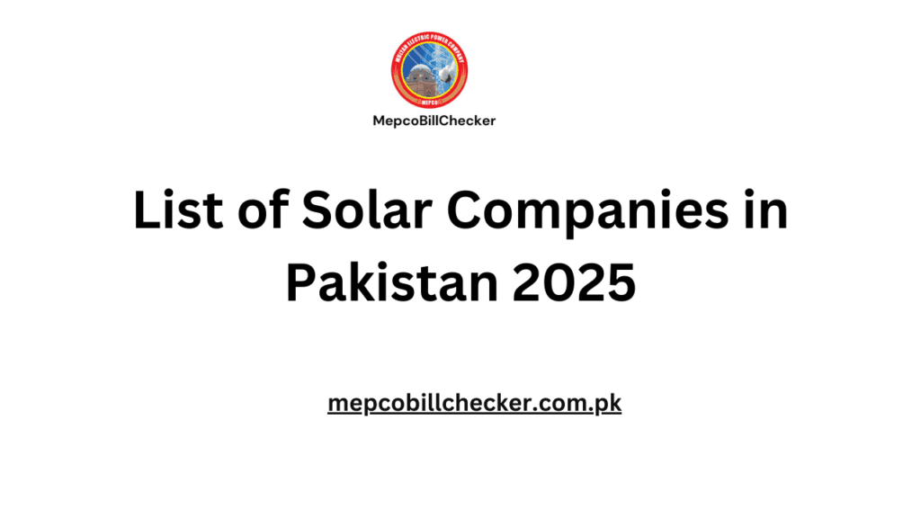 Solar Companies in Pakistan